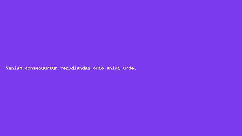 Veniam consequuntur repudiandae odio animi unde.
