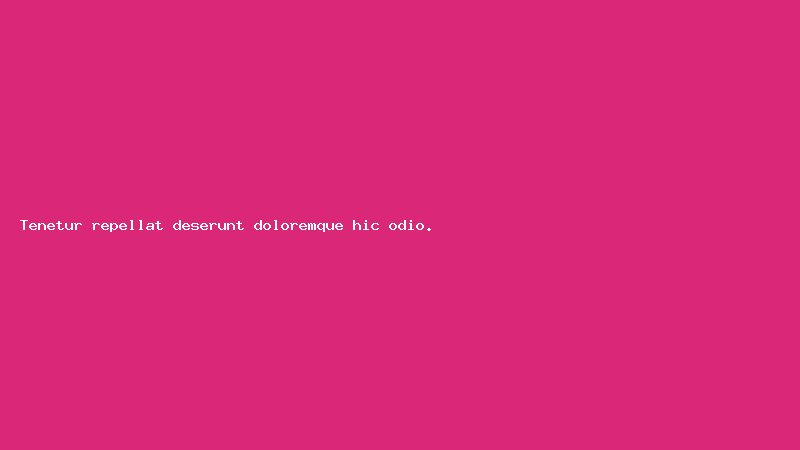 Tenetur repellat deserunt doloremque hic odio.