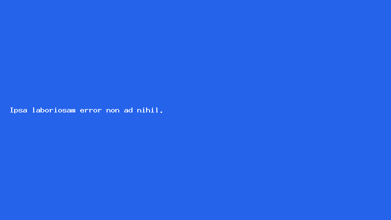 Ipsa laboriosam error non ad nihil.