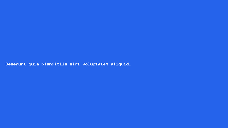 Deserunt quia blanditiis sint voluptatem aliquid.
