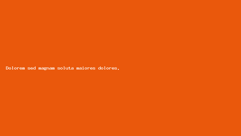 Dolorem sed magnam soluta maiores dolores.
