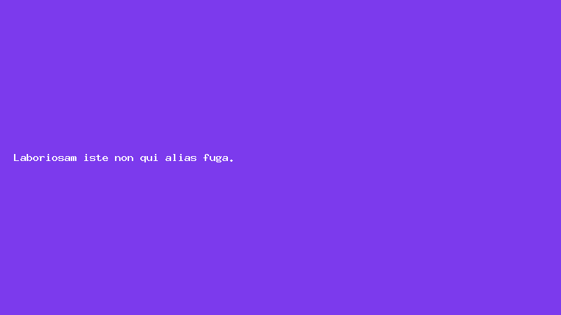 Laboriosam iste non qui alias fuga.