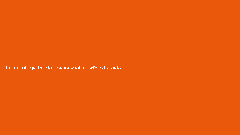 Error et quibusdam consequatur officia aut.