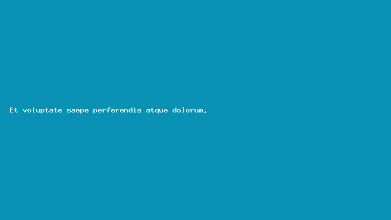 Et voluptate saepe perferendis atque dolorum.