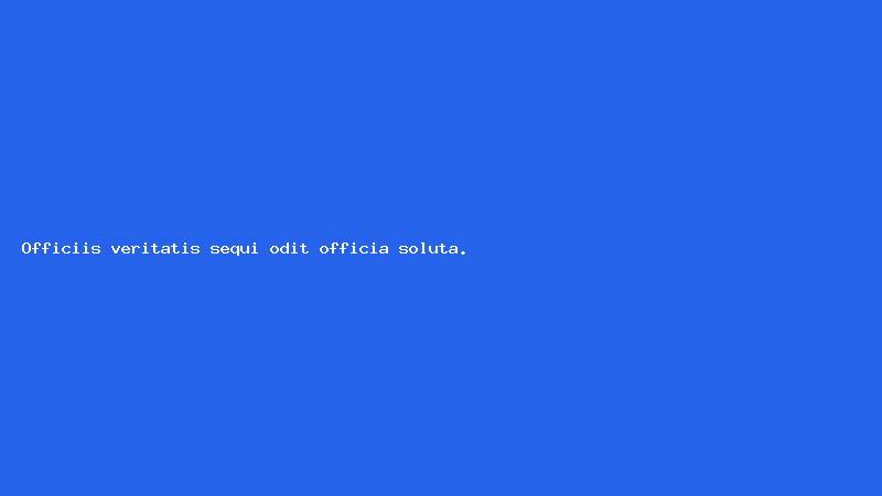 Officiis veritatis sequi odit officia soluta.